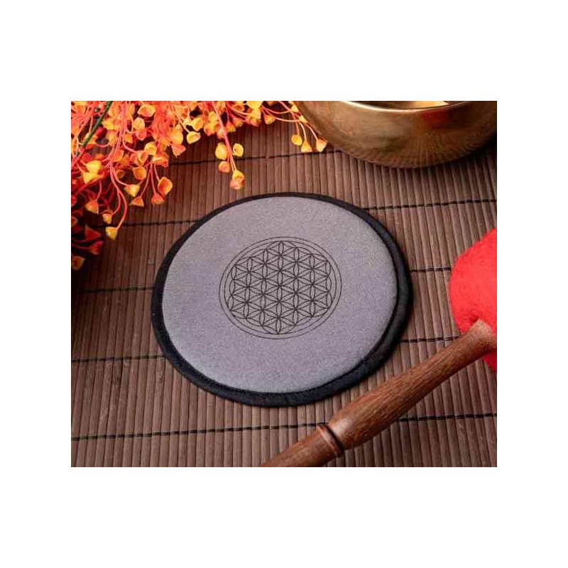 NKlaus 15 cm Round Singing Bowl Cushion, Dark Grey -