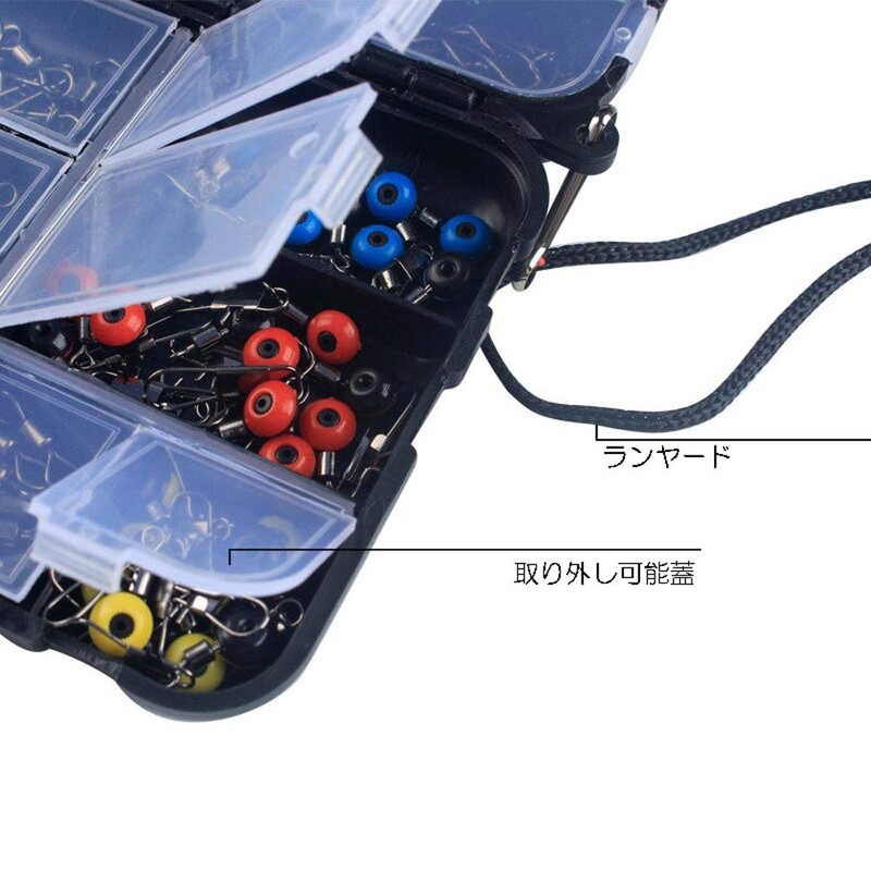 zmart 160pcs Fishing Hooks Accessories Kit Jig Hook Sinker Weight