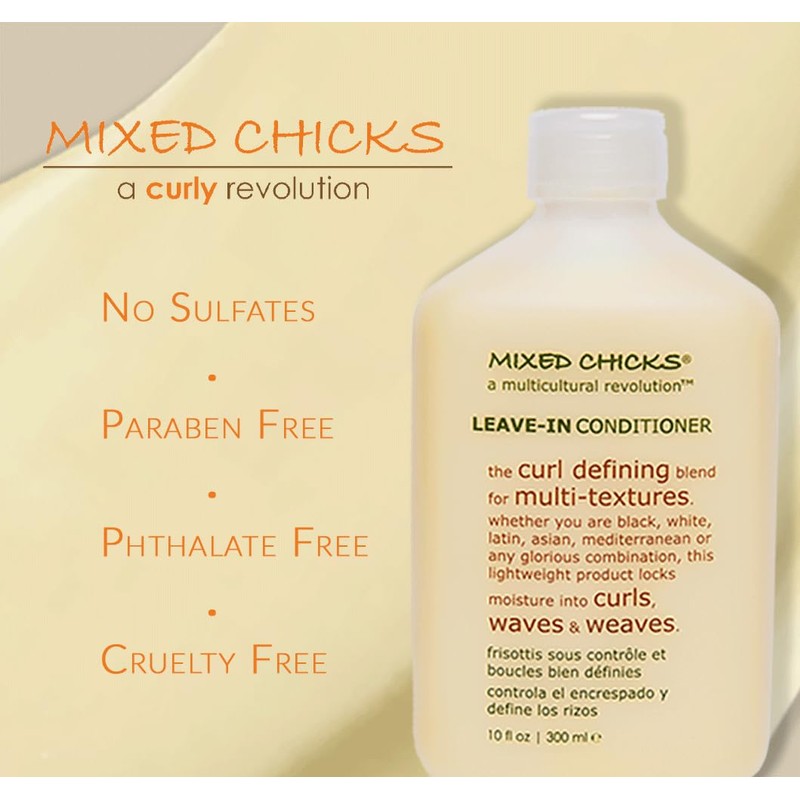 Mixed Chicks Curl Defining & Frizz Eliminating Leave-In Conditioner, 10