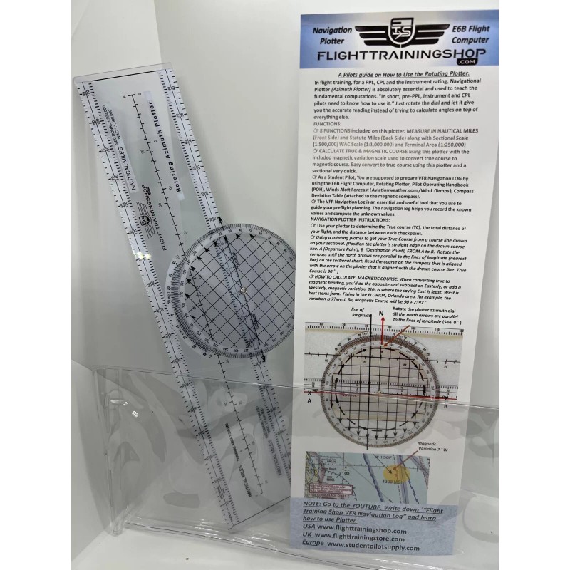 ALL IN ONE: VFR NAV Planning Set (E6B Flight Computer,