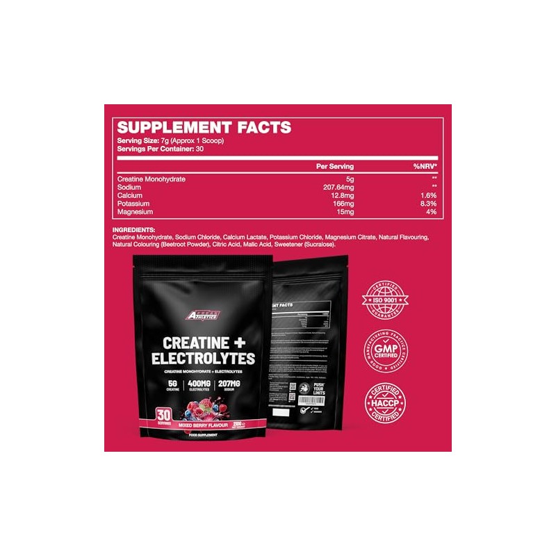 Freak Athletics Creatine Monohydrate Powder + Electrolytes Powder - Mixed