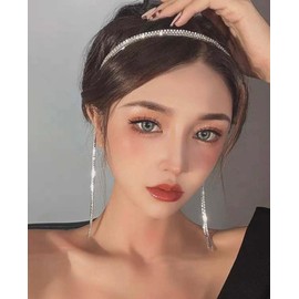HealthyMoov Women Metal Rhinestone Hair Accessories Beauty Headpiece Fashion Event Wedding Christening Party End of Year