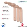 Gedotec Wooden Console Wall Brackets | Pack of 10 -