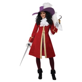 California Costumes, Captain Hook, Adult Small, Red/White