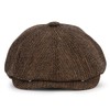 Charmylo Newsboy Style Plate Cap Peaked Cap Men Women -