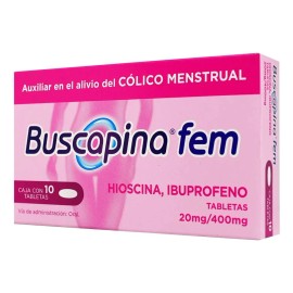 Buscapina Fem Tableta 20 Mg/400 Mg, 10 Tabletas