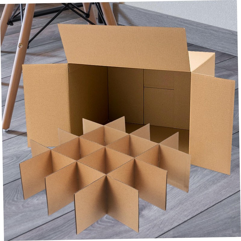 HOMOCONO 1 Set Cardboard Dividers for Moving Boxes Glassware Packaging