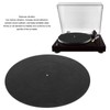 Turntable Platter Mat, VinylRecord Rubber Turntable Slip Mat Vibration Reduction