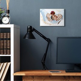 Stupell Industries Hands Holding Cappuccino Glam Fashion Detail, Design by Ziwei Li Wall Plaque, 10 x 15, White