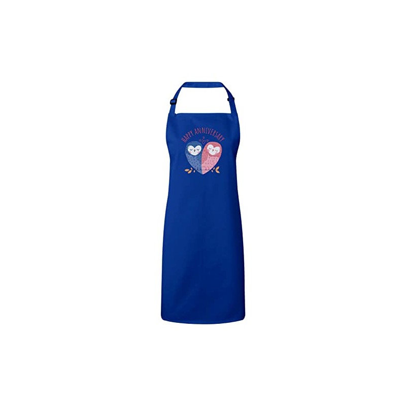 Fabulous Premium Kitchen Apron Blue Owl Anniversary Wedding Celebration Gift