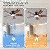 Ayaoty Ceiling Fans with Lights, 42 inch Low Profile Ceiling