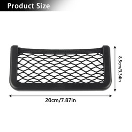 AMYXIYUAN 2Pcs Framed Stretch Mesh Net Pocket Car Storage Net Bags Car Net Pocket Elastic Nylon Mesh Seat Back Pocket Car Net Pockets for Car Truck Campervan