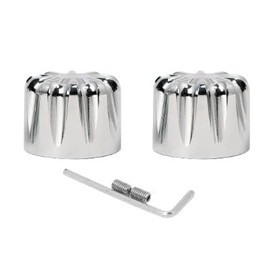 Front Axle Nut Cover Aluminum Cap for CNC Harley Davidson Sportster Street Glide Set of 2 for Iron XL 883 1200 (typeC)