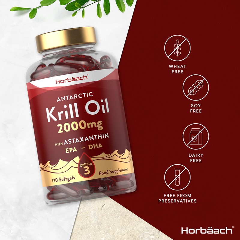 Antarctic Krill Oil 2000mg | High Strength | 120 Capsules