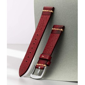 Men's Watch Band, Replacement Band, Genuine Leather Band, Tanned Leather, Calf Leather, Classic, Retro, Business, Thick, Durable, Flexible, 5 Sizes (0.71, 0.79, 0.87, 0.95, 1.0 inches (18, 20, 22, 24, 26 mm), 7 Colors (Blue, Red, Black, Light Brown, Brow