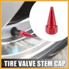 Partuto 8pcs Red Car Spike Wheel Tyre Tire Valve Air