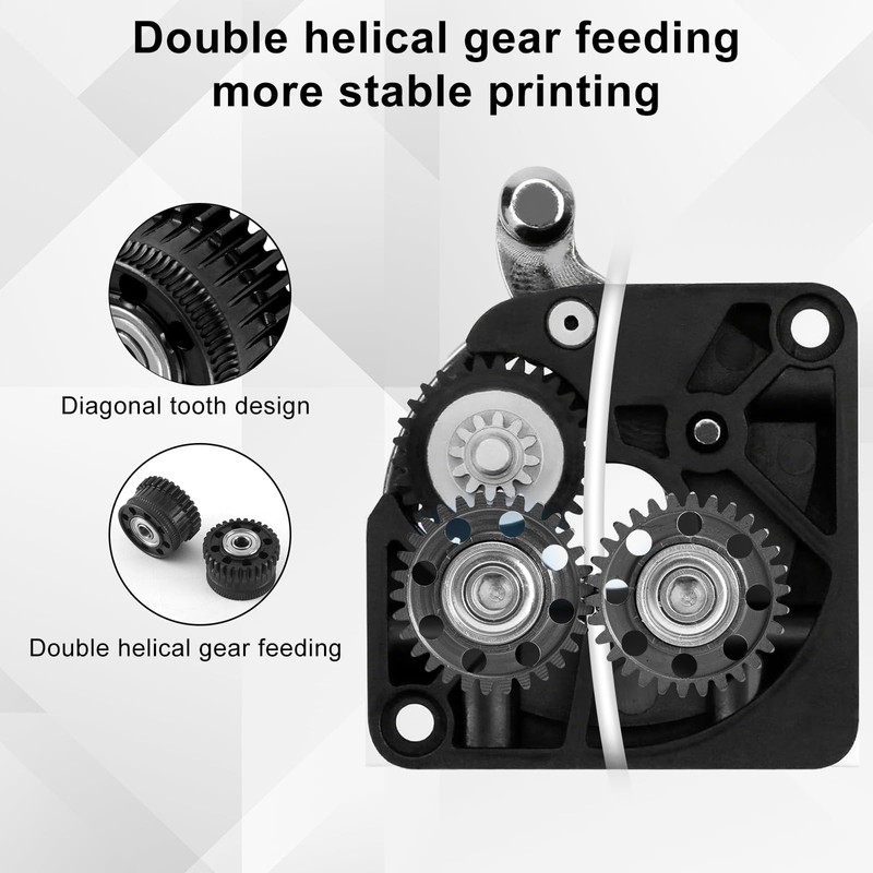 2pcs K2 Plus Extruder Gear for Creality, Hardened Steel &