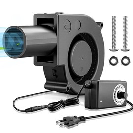 Blower Fan, Centrifugal Fan 12 V, AC 220 V Fan EC 240 V Turbine Turbo, with Controller for Household Appliances, Turbine Blower (97 x 33 mm (with Tube)