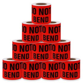 Aleplay Do Not Bend Stickers 3×5 Inch Fragile Shipping Handing Warning Labels Suitable for Business Delivery,Warehouse,Factory,Logistics - 100 Stickers Per Roll（10 Rolls）