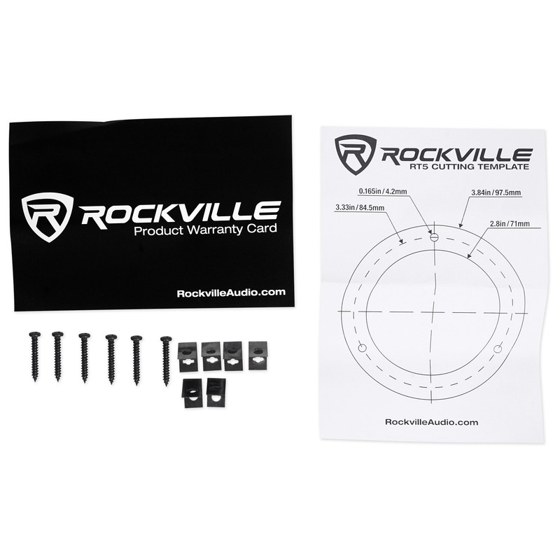 Pair Rockville RT5 2.8" Aluminum Car/Pro Tweeters w Titanium Diaphragm+Kapton