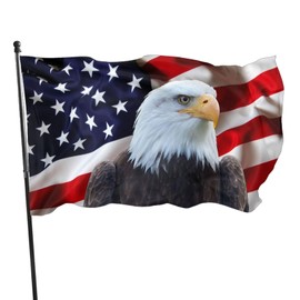 Dekorative Hausflagge, Hofbanner, amerikanische USA-Flagge, Wildkopfseeadler, Gartenflagge, hängende Flagge, Dekoration, 120 x 180 cm