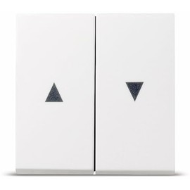 Gira 029403 Rocker Switch with Arrow Symbol System 55, Pure White