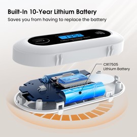 Carbon Monoxide Detector Alarm, KARUOTOP Portable 10-Year Battery CO Alarm with Digital LCD Display, Battery Powered CO Detector for Home, Office and Travel