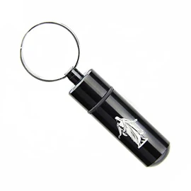 Black Aluminum Christus Oil Vial for Consecrated Oil for Members of LDS Church and Missionaries, and Priesthood Holders Oil Vial Gift for Fathers, Sons, and Elders