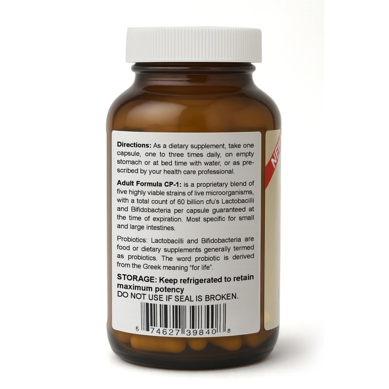 Custom Probiotics Adult Formula Cp-1-90 Capsules