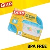 Glad GladWare Design Series Food Storage Containers - Medium Rectangle