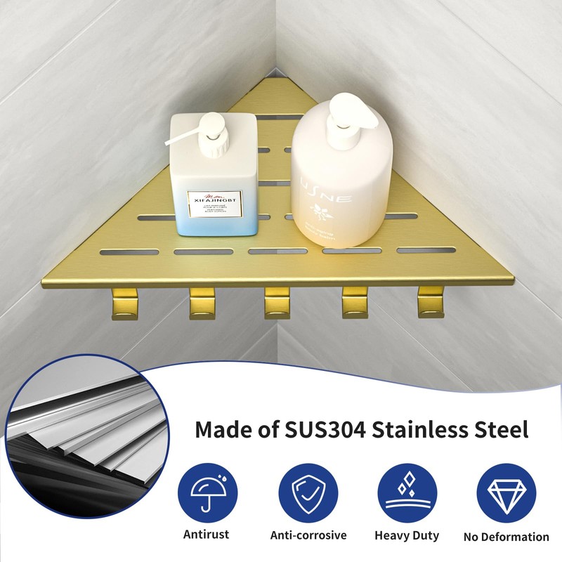 10‘’ Corner Shower Shelf