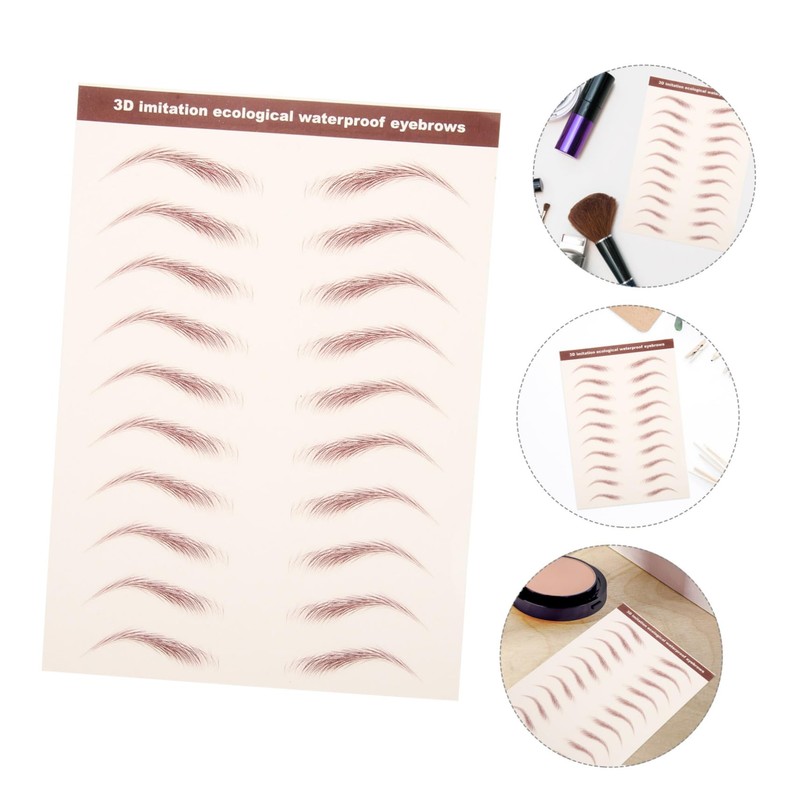 BESPORTBLE 3 Sheets Brow Lamination Realistic Eyebrow Sticker Kit Easy