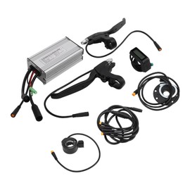 Ebike Controller, Brushless Motor Speed Controller, 36V/48V 500W KT 22A Motor Controller with LCD4 Display Panel 130X Throttle 8C Sensor Brake Level and Wire for ebike conversion