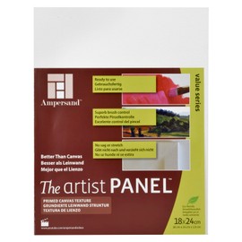 Ampersand The Artist Panel Canvas Texture de Madera para Pintar con Óleo y Acrílico Grosor de 1.9 cm, 18 x 24 cm