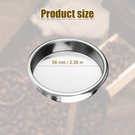 58mm Back Flush Blind Filter, Backflush Insert Backflush Disk Backflush Filter Portafilter Basket Coffee Machine Accessories Espresso Cleaning Disc for Breville Gaggia Classic Espresso Machines