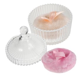 Ipetboom De Talco Para Bebés y Reutilizable Con Estuche Para Aplicar Talco Facial y Corporal Mujeres y Niñas                                          