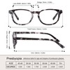 Przene 4 Pack Reading Glasses with Spring Hinge Blue Light