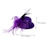 OATIPHO Party Headwear Hair Bowler Hat Guy Costume Sparkly Bridal