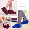 iPobie 5 Pairs Washable Overshoes,Velvet Shoe Cover,Reusable Non-Slip High Elasticity