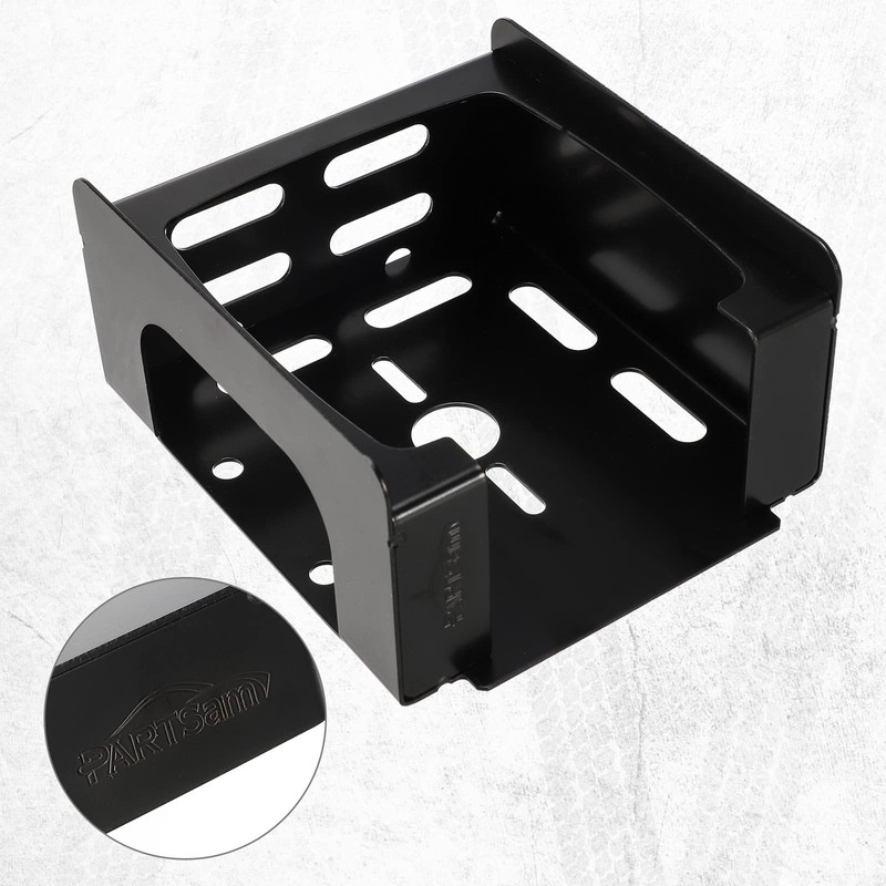 Partsam 1 Set Square Black Trailer Tail Light Mounting Box
