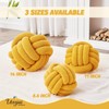 Uvvyui Knot Pillow Ball, Soft Home Decorative Pillows, Round Throw