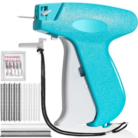 Stitch Gun Mini Stitchy Quick Clothing Fixer,6 Fine Needles & 1000 Pcs Plastic Fasteners,Tagging Gun for Clothing,Micro Sticky Gun for Clothes,Speedy Clothing Fixer Price Hang Tag Sewing Gun (BlueA)