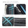 Daylight dl-1038 Men's Long Wallet, PU Leather, W Line, Round