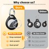 RFUNGUANGO Compatible AirTag Holder Air Tag Keychain Protective Case -