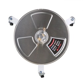 ANGLEWIDE 15" Pressure Washer Surface Cleaner w/ 3 Wheels 4000 PSI +2 Extension Wands