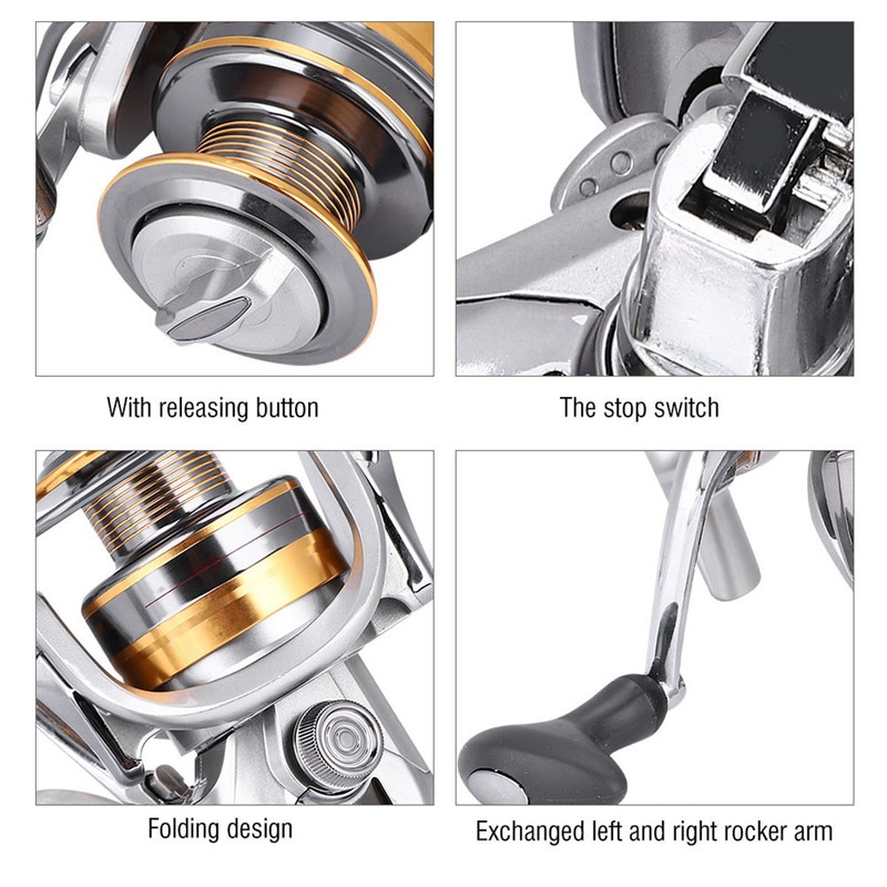 Salt Freshwater Metal Heavy Duty Lightweight Casting Spinning Fishing Reel