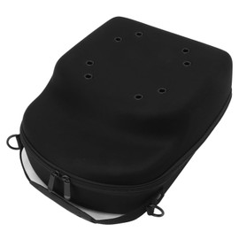 CHEOTIME Hard Hat Case for Baseball Caps, Baseball Cap Storage EVA Crush Proof Hat Carrier Travel Case with Shoulder Strap Hat Organizers Holder Bag Black for Travel Home
