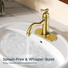 FORIOUS Brushed Gold Bathroom Sink Faucet Single Handle 3 Hole