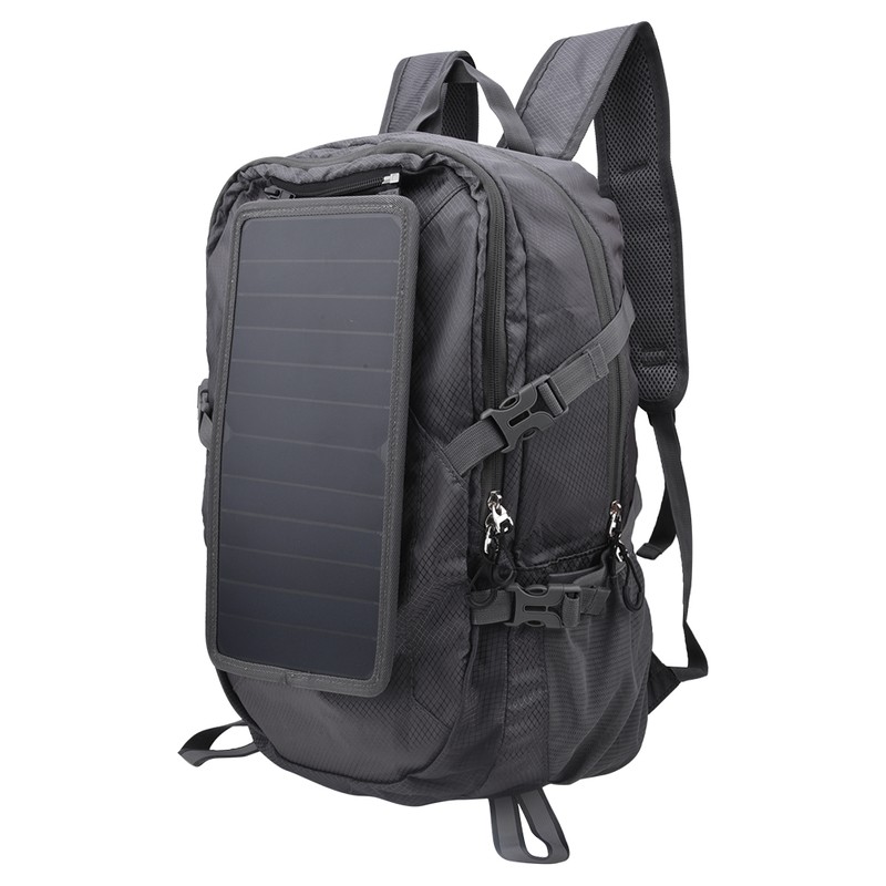 ECE-816 Solar Powered Outdoor Foldable Hiking Backpacks Waterproof Camping Travel