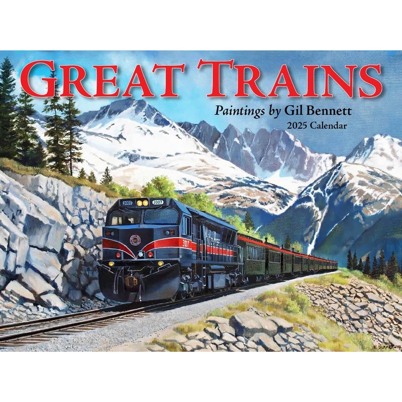 Tide-Mark, Great Trains 2025 Wall Calendar